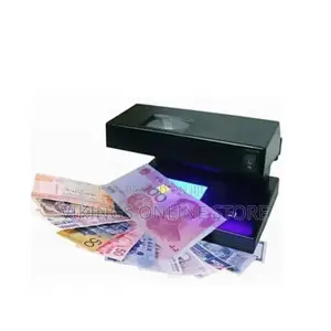 UV Counterfeit Money Detector Fake Notes Machine - Black