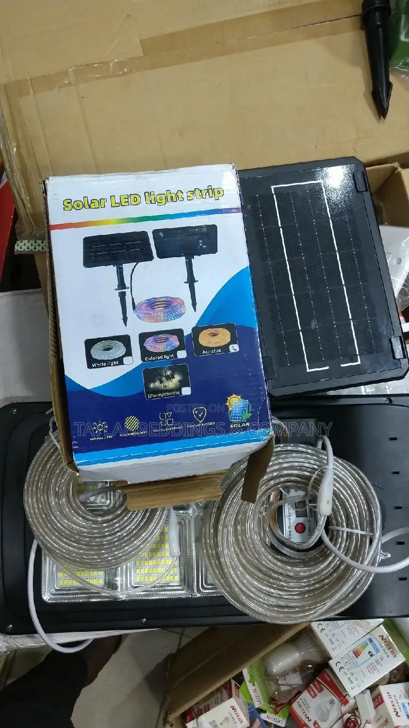 Solar LED Lights Strip Long Life Battery