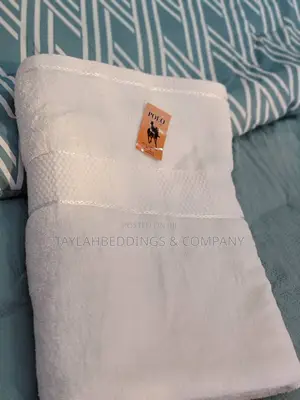 Polo White Plain Cotton Towels