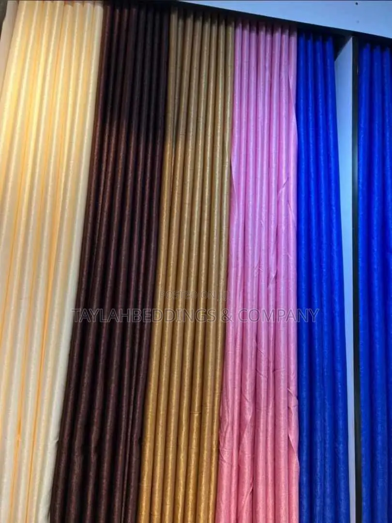 Plain Black Out Curtains