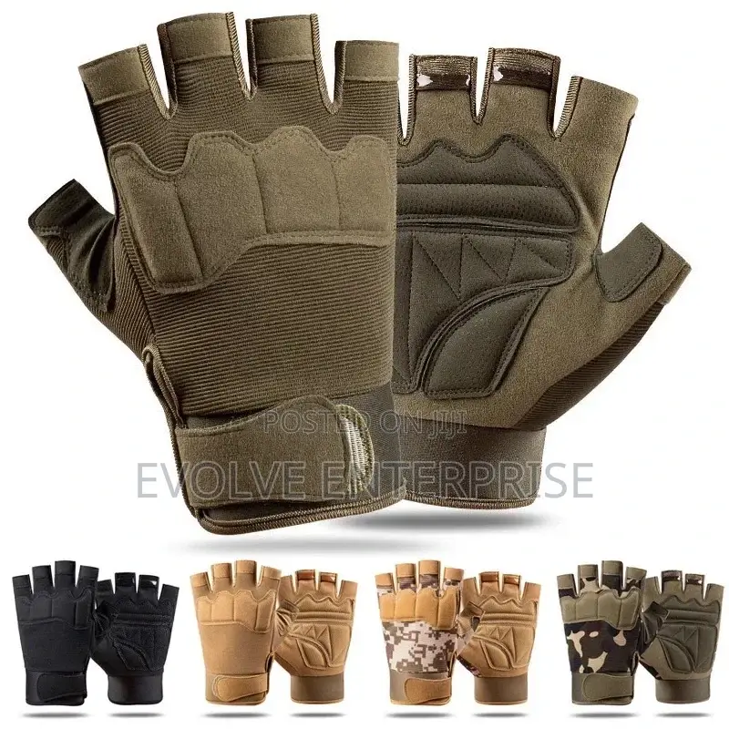 Military Army Fingerless Anti-Slip Gloves