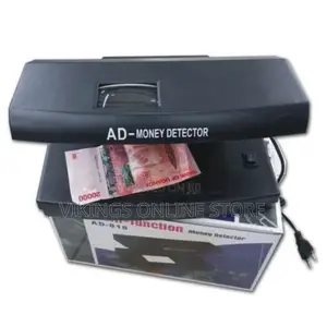 Money Detector Fake Note Machine - Black
