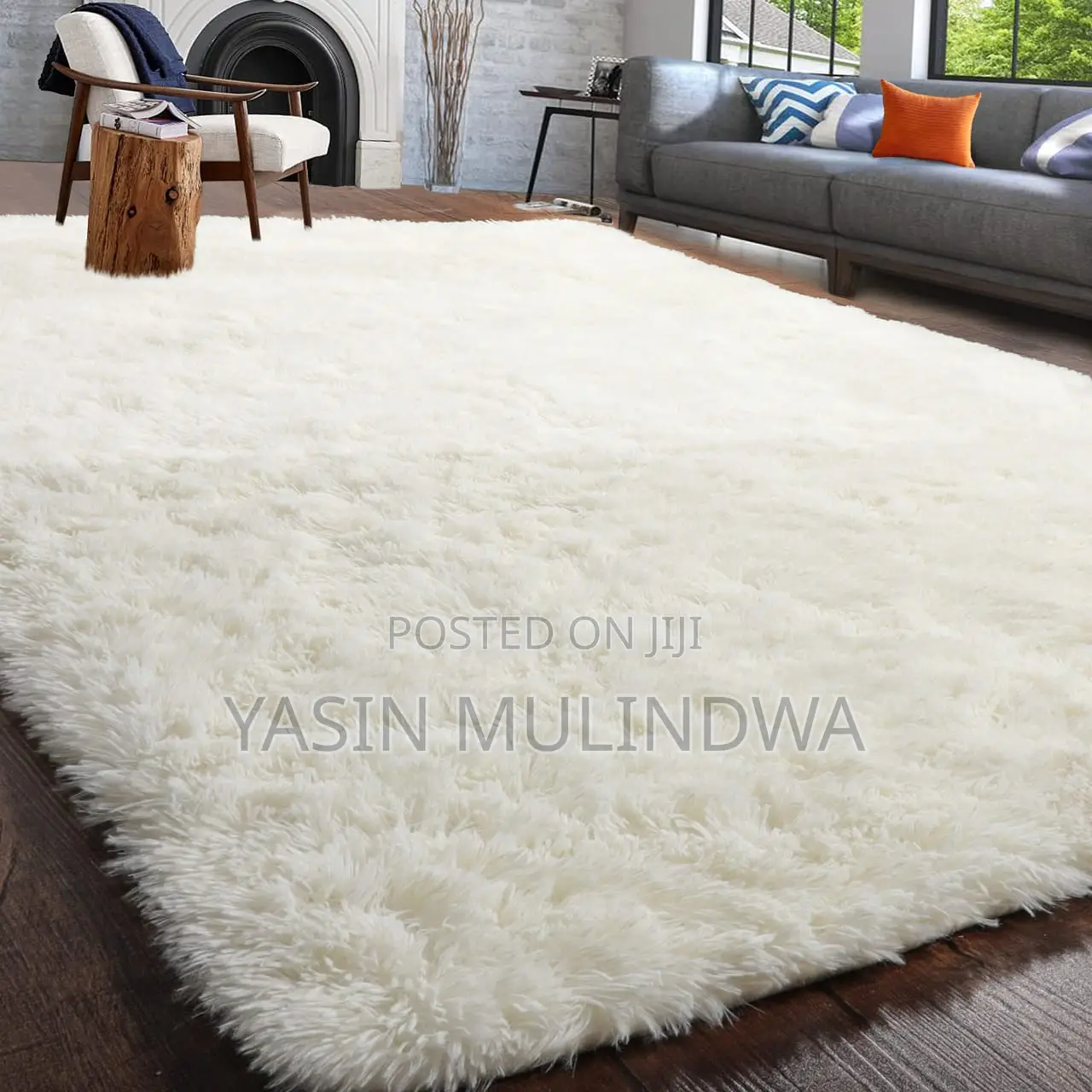 Fluffy Carpet White 2x3meters