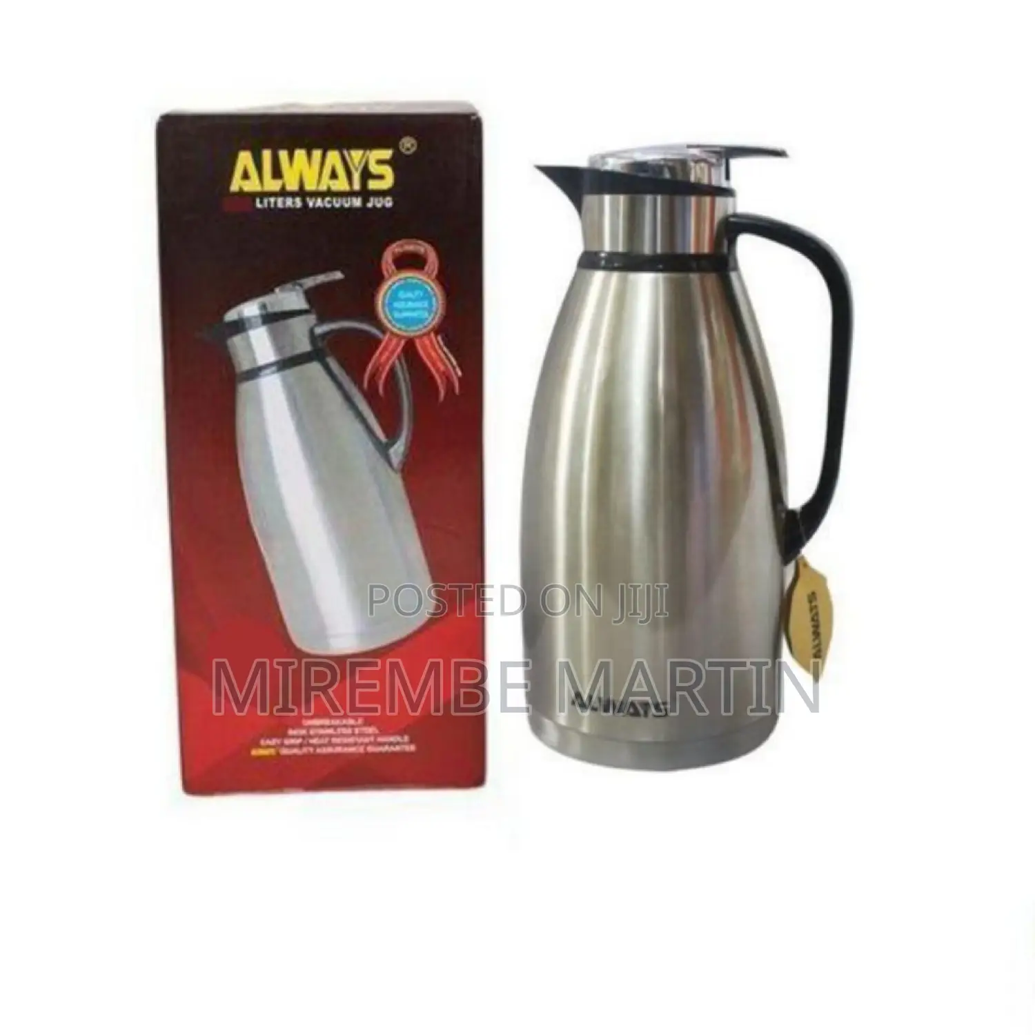 Always 2.5L Stainless Steel Vacuum Flask.