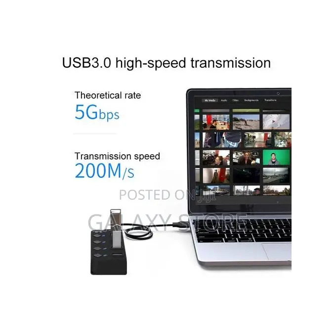 USB 3.0 Male to 4 USB 3.0 Female Splitter Extender Usb Hub