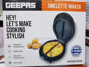 Geepas High Quality Omelette Maker With 2yrs Warranty.