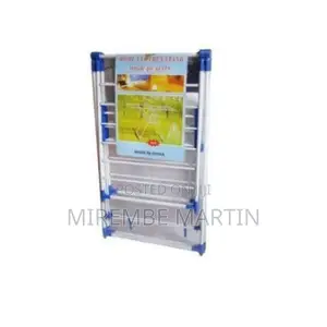 Stainless Steel Blue Clothes Drying Rack.