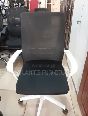 Simple White Back Office Chair