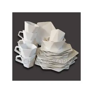 24 Pieces of Hexagonal Plates, Bowls, Cups