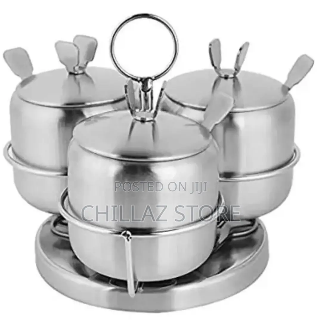 3 Piece Stainless Steel Spice/Sugar
