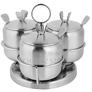 3 Piece Stainless Steel Spice/Sugar