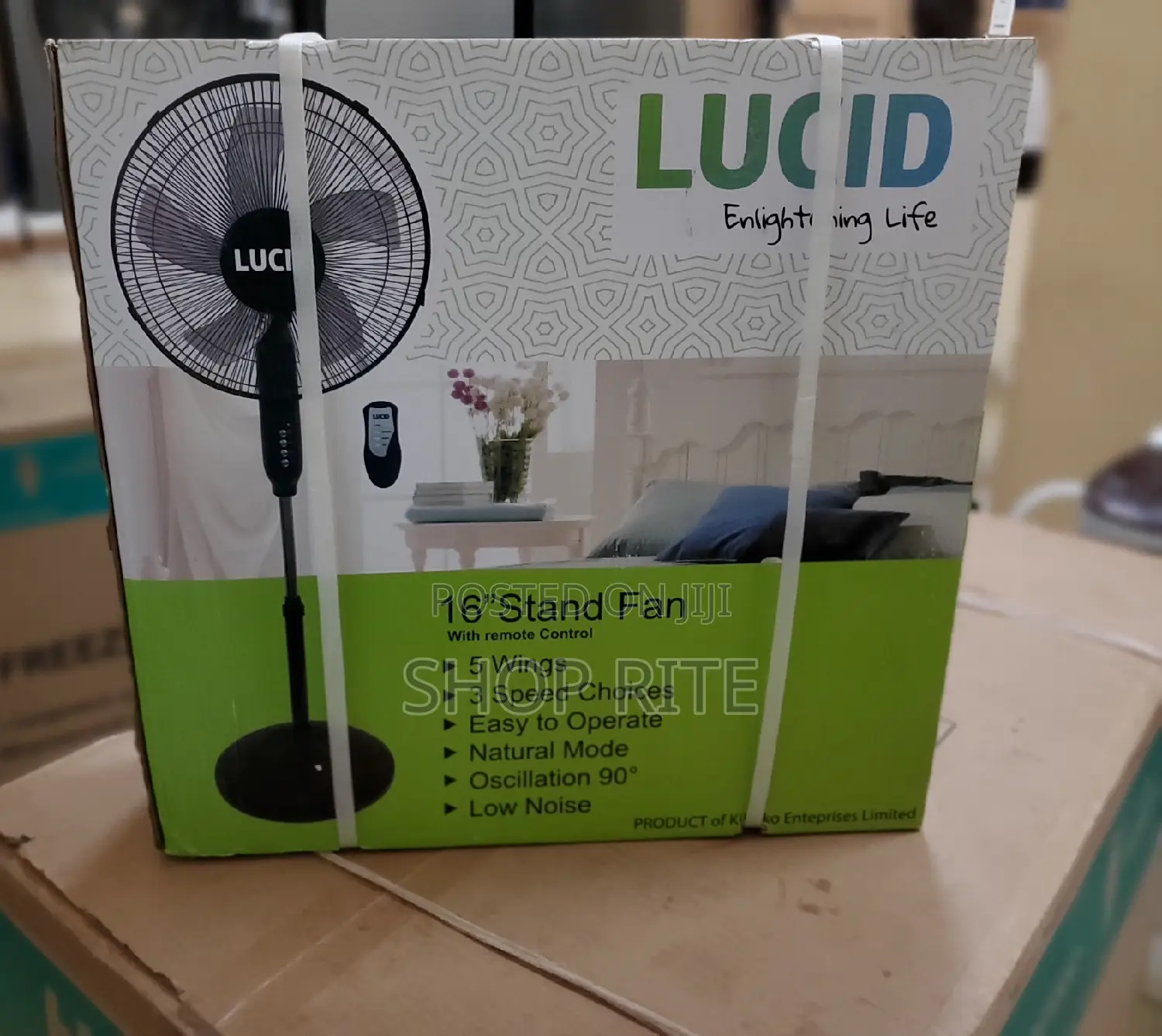 Lucid Original Floor Standing Fan With Remote