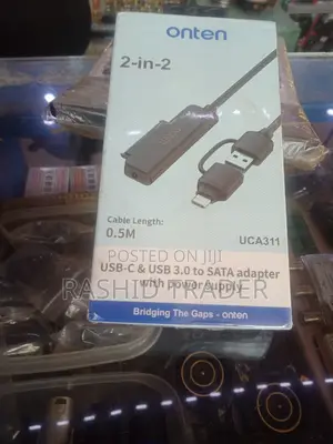 Usb -C and Usb 3.0 to Sata Adapter With Power Supply