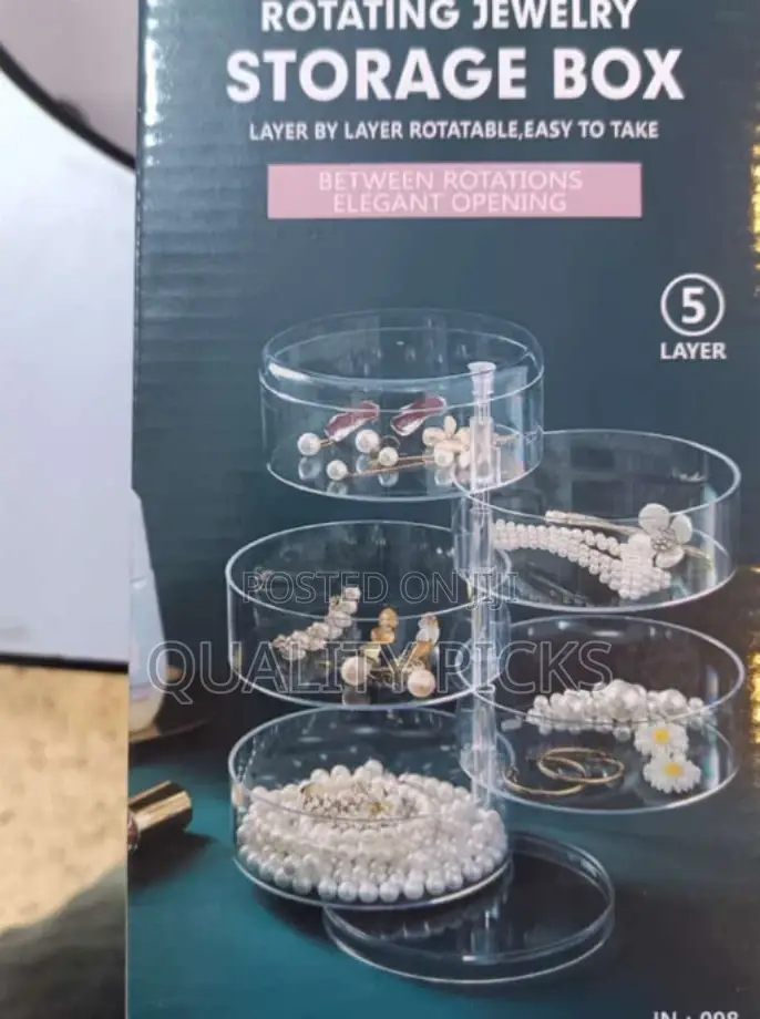 Brand Rotating Jewelry Storage Box