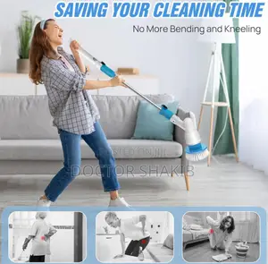 New Electric Convenient Heavy Duty Spin Brush Scrubber
