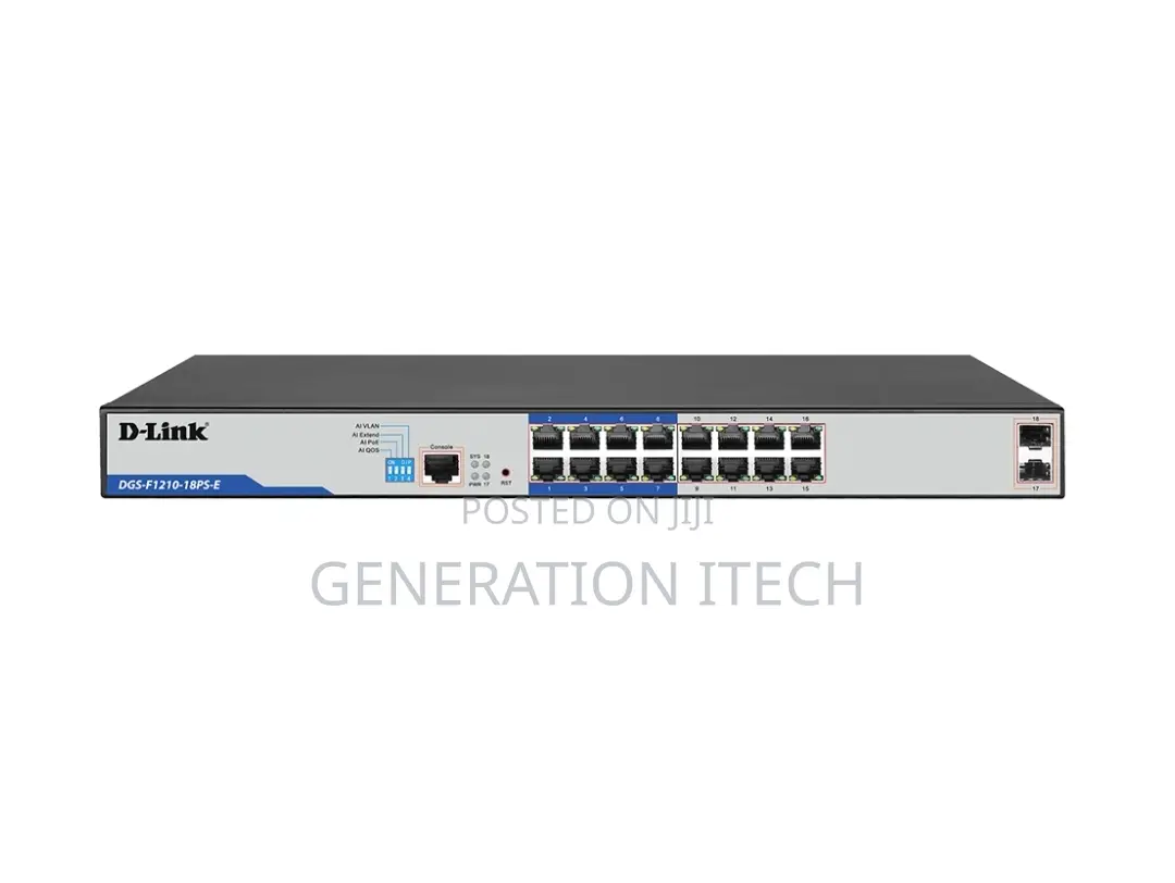D-link DGS-F1210-18PSE-16 POE Gigabit Smart Managed Switch