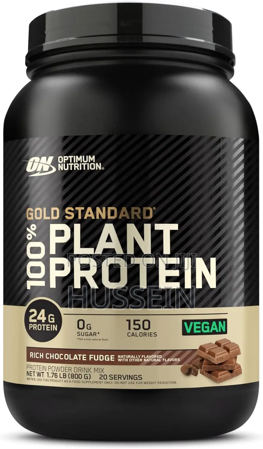 On Gold STRD 100% Plant Based Protein,Rich Chocolate 20 Serv