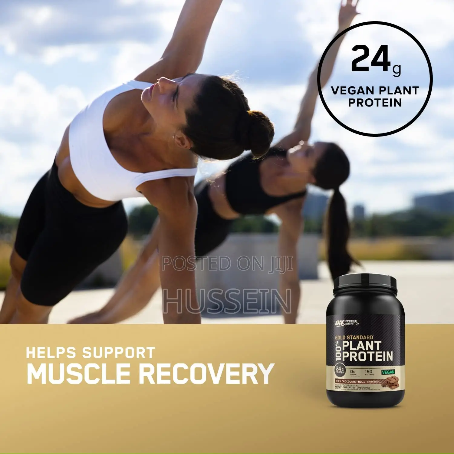 On Gold STRD 100% Plant Based Protein,Rich Chocolate 20 Serv