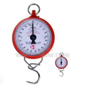 Hanson Heavy Duty Hanging Weighing Scale 100kg, Red.