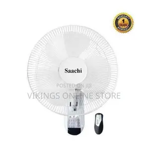 Saachi 16 Inch Wall Fan With Remote Control and 3 Speeds -