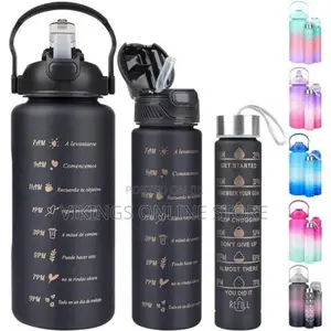 3 Pieces Strong Sports Water Bottles for Drinking Water