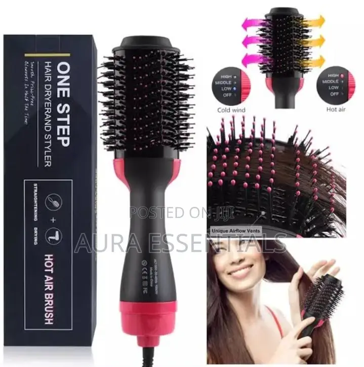 Multifunctional Hot Air Hair Dryer Straightener