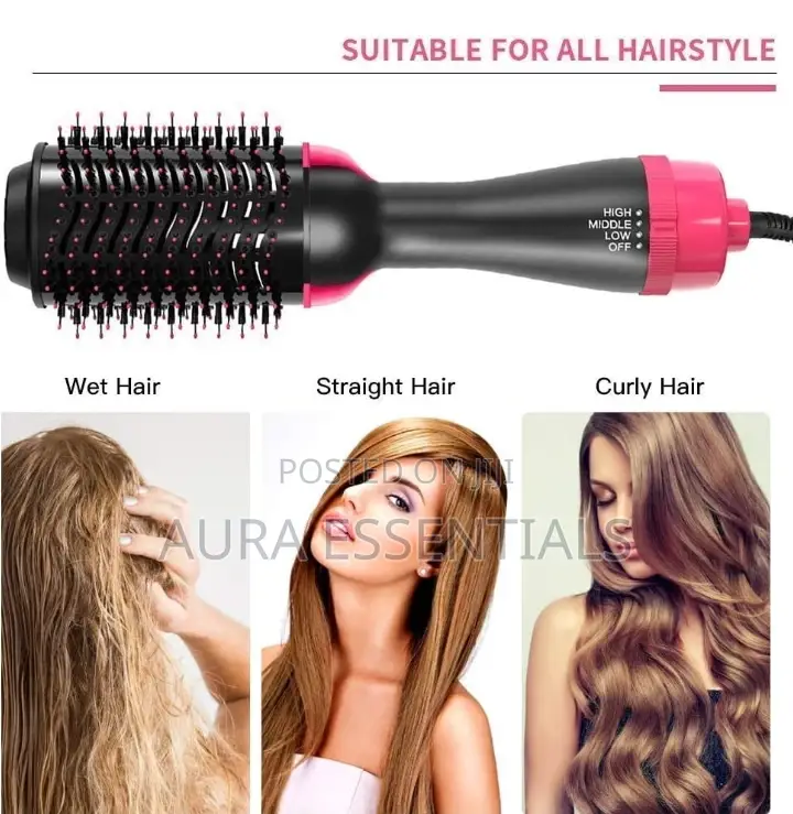 Multifunctional Hot Air Hair Dryer Straightener