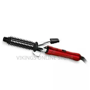 2 in 1 Hair Curler and Straightening Iron Detachable Comb