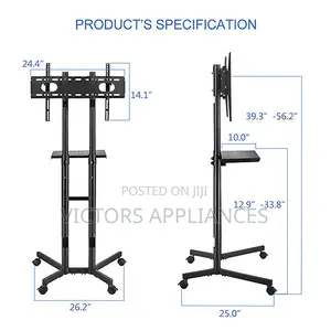 Mobile Tv Stand / Trolley Suitable for All Tv Sizes