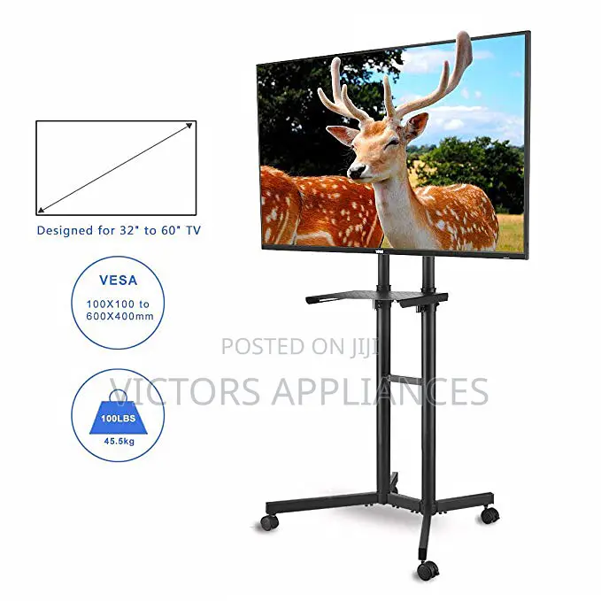Mobile Tv Stand Trolley for 24"-75"