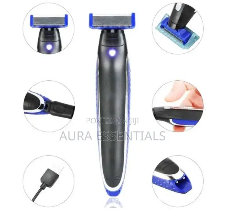 Multifunction Rechargeable Men's Personal Hair Shaver