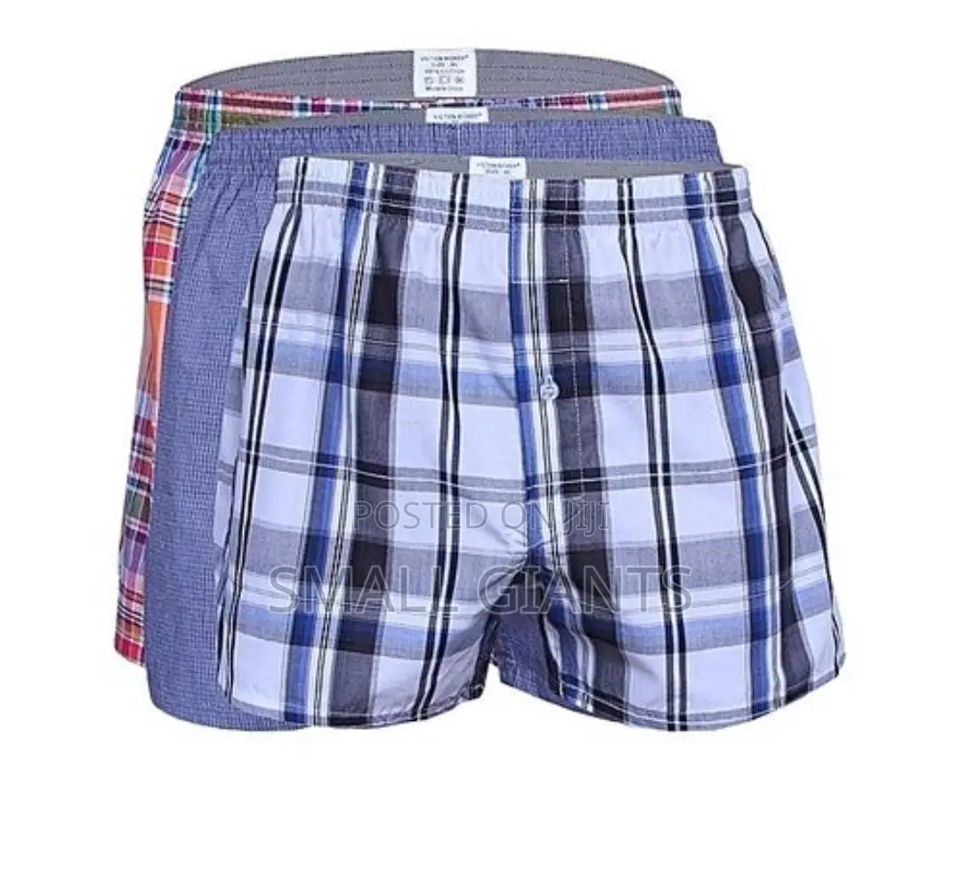 3 Pack of Checkered Men’S Boxers – Multicolor