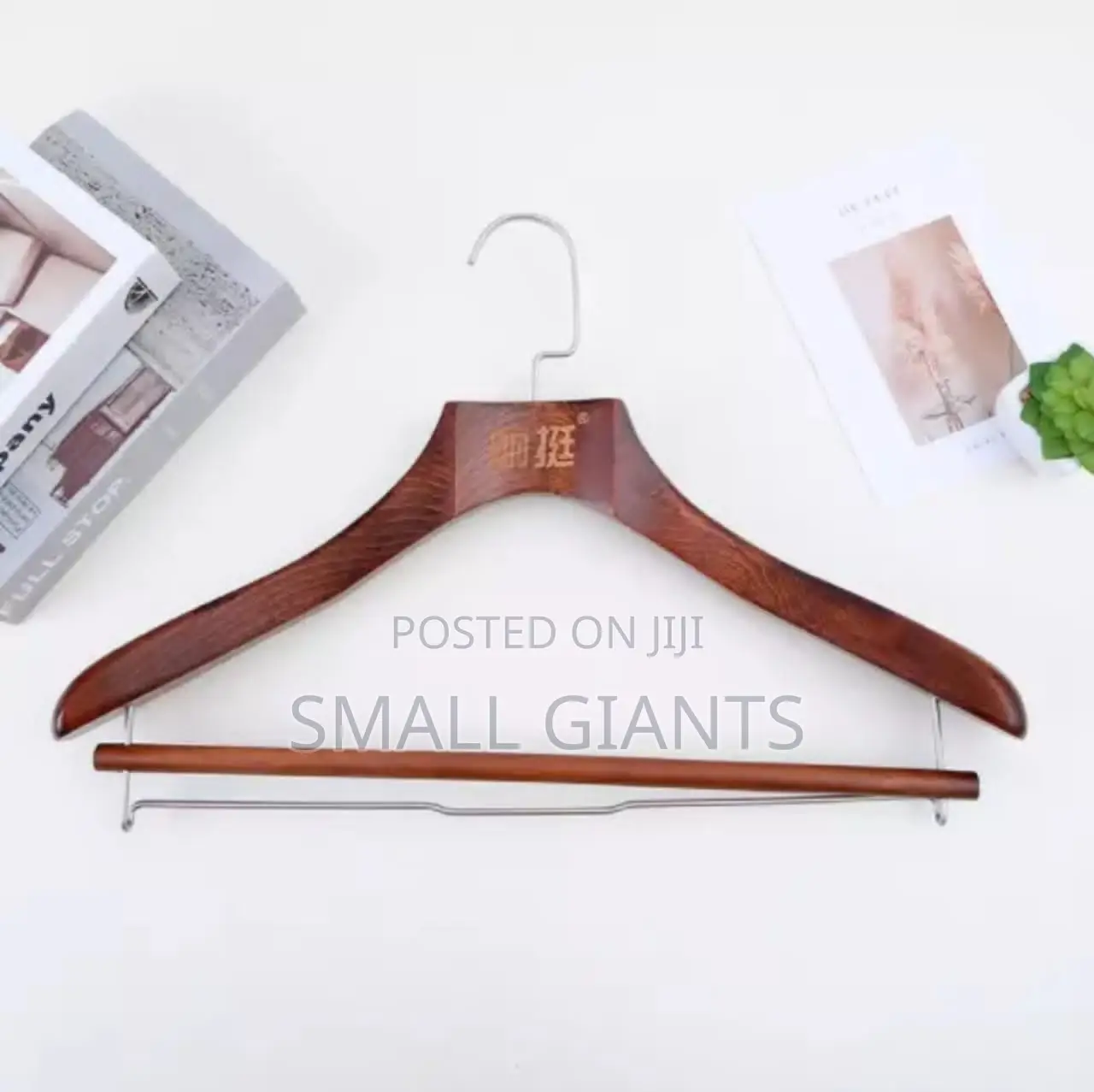1pc Solid Wood Suit Hangers
