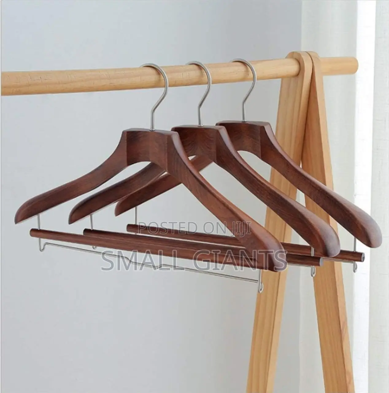 1pc Solid Wood Suit Hangers
