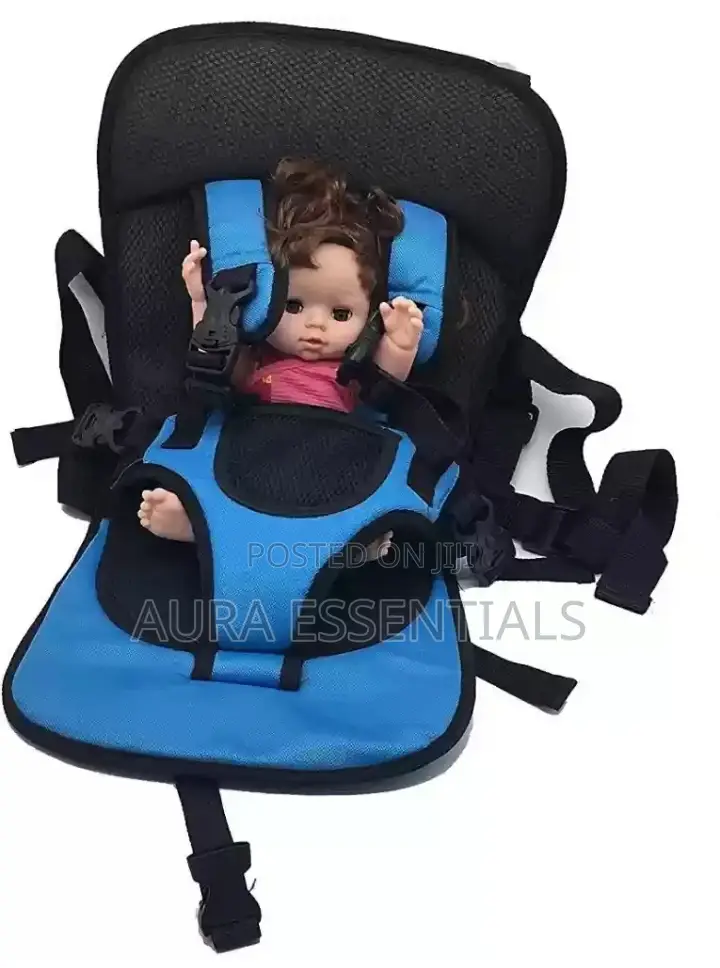 Baby Car Cushion Seat With Safety Belt.