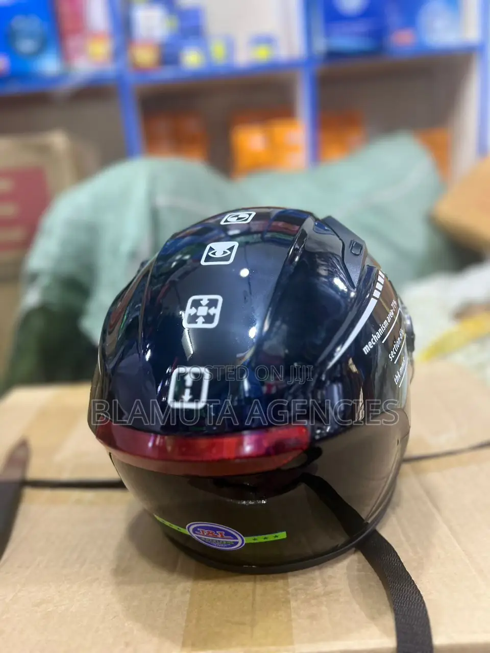 Riding Black Helmet