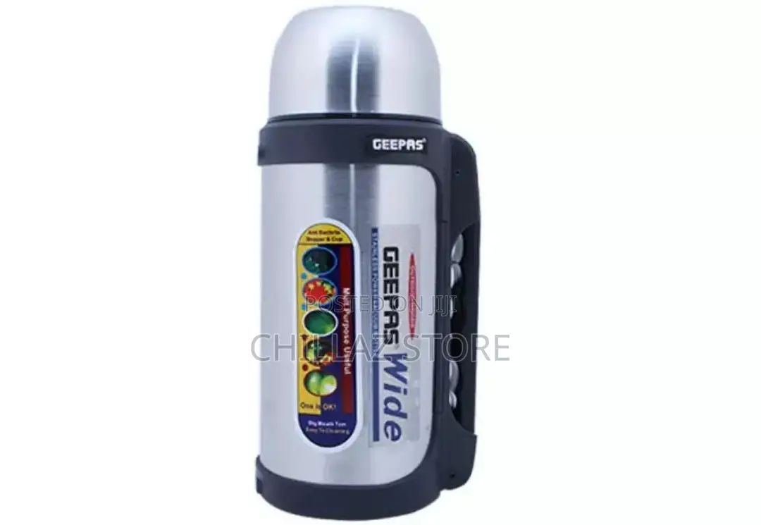 Geepas GSVB4110 1.2L Stainless Steel Vacuum Flask