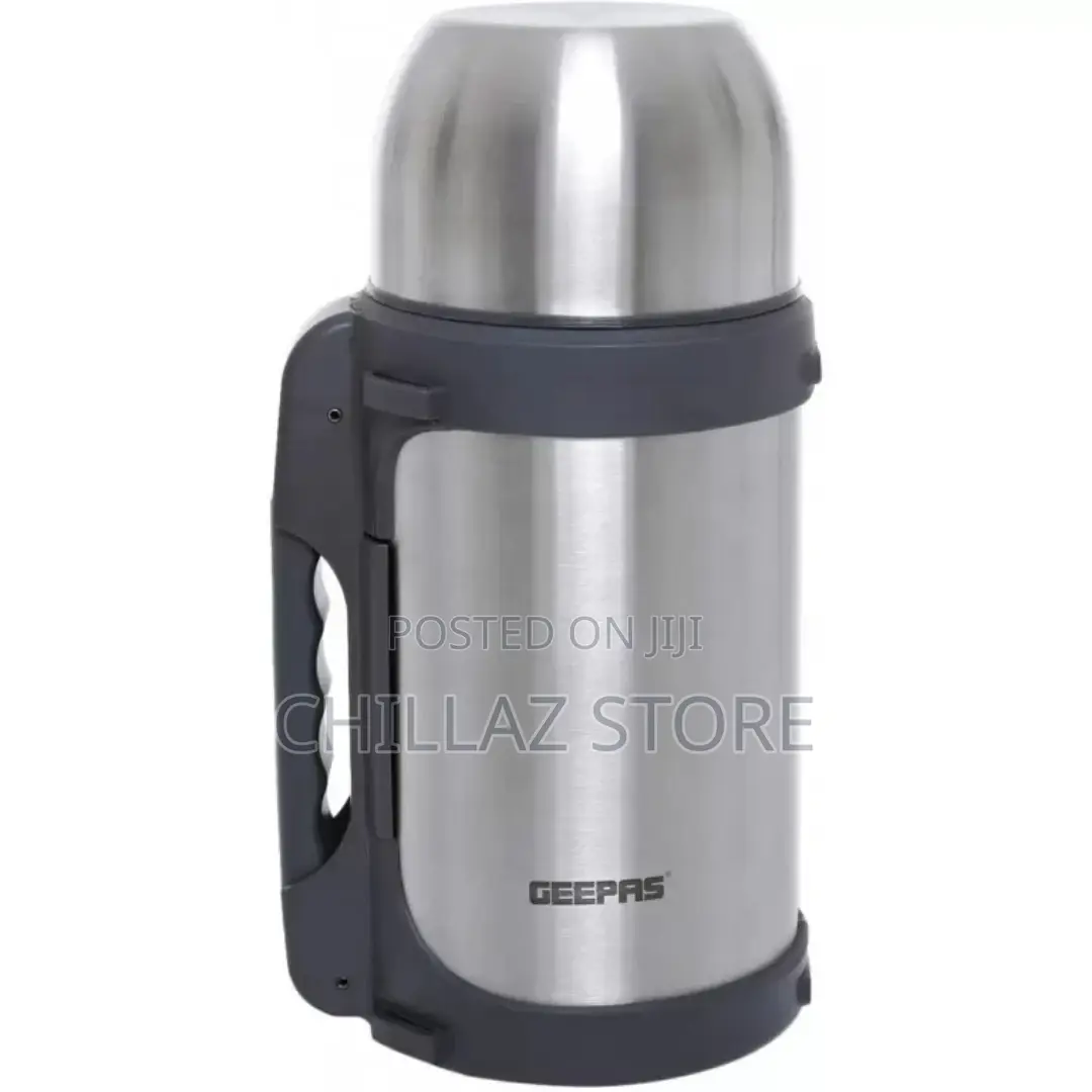Geepas GSVB4110 1.2L Stainless Steel Vacuum Flask