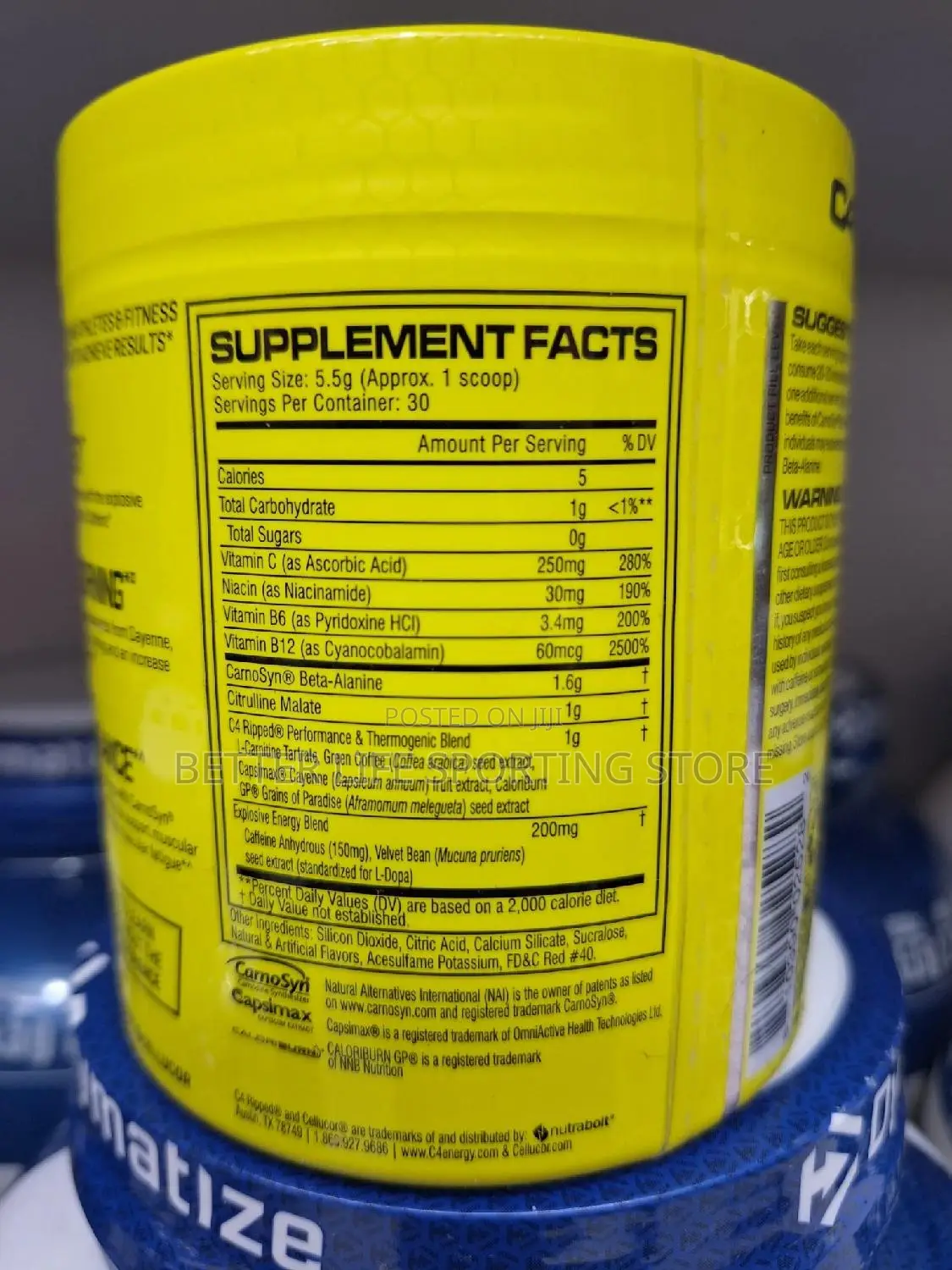 C4 Original Pre Workout.