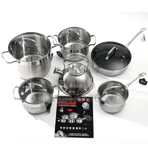 High Quality Stainless Steel Cookware Set 12pcs