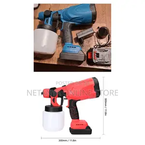 48v Rechargeable Paint Sprayer Gun With 2 Batteries