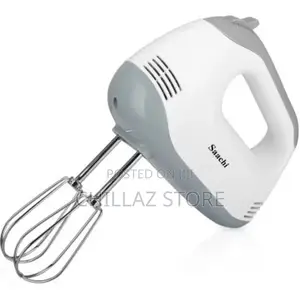 Saachi 7-Speed Hand Mixer Egg Beater – White