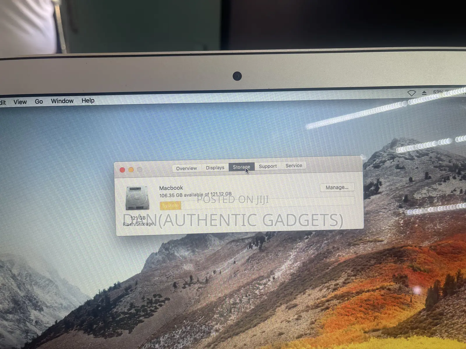 Laptop Apple MacBook Air 8GB Intel Core I7 SSD 128GB