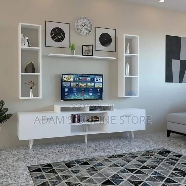 Tv Stand White Wall Unit/Wall Mount Unit/Tv Stand/Tv Stand