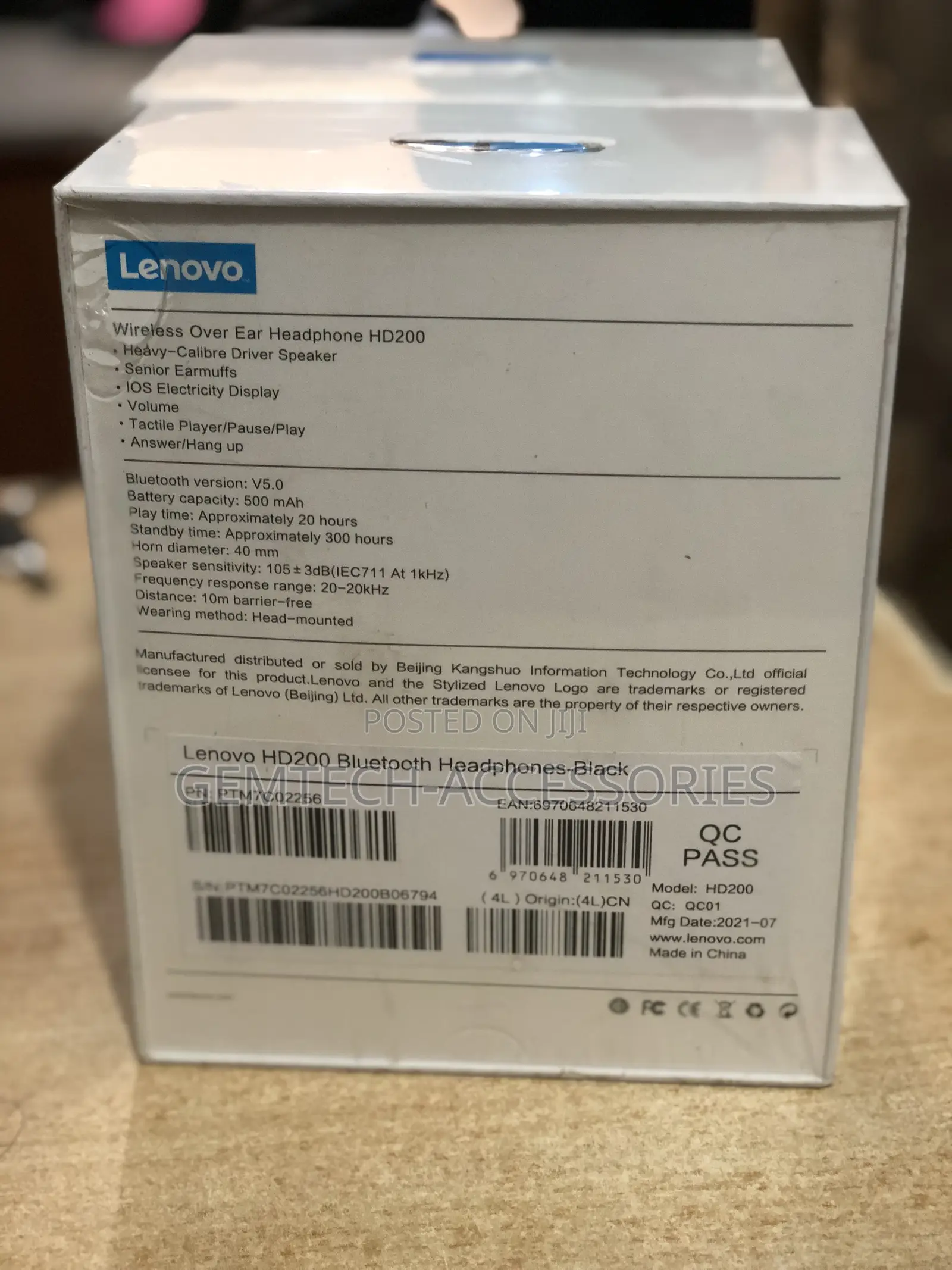 Lenovo H200 Wireless Bluetooth Headphones