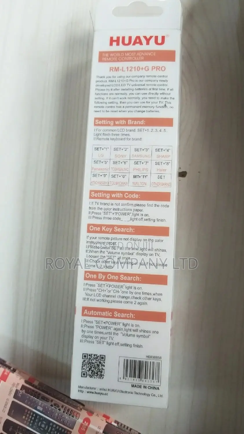 Universal Remote for TVS