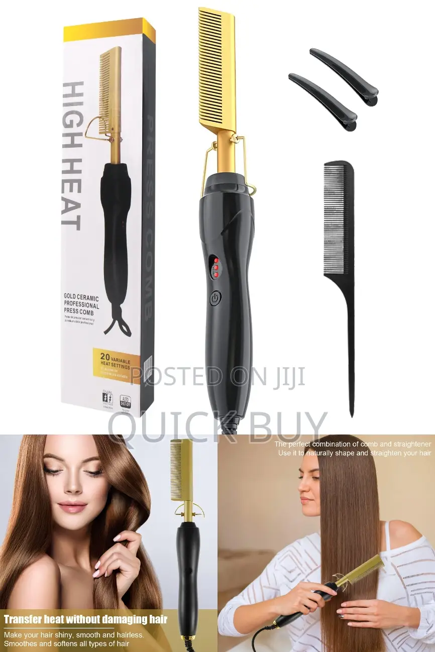 Adjustable Electric Hair Straightener/Comb