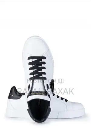 Original White Casual Dolce Gabbana DG Pearl Logo Sneakers