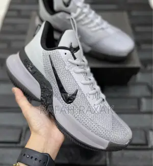 Original Grey Nike Lebron Ambassador 13 Basketball Shoes