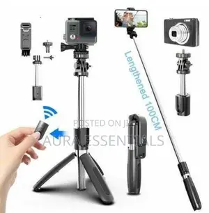 High Quality 4 in 1 Bluetooth Wireless Selfie Stick